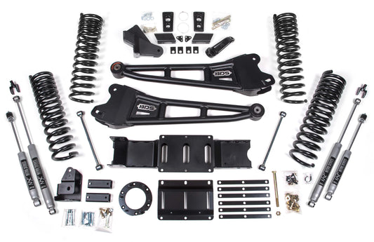 BDS 2019-2026 RAM 2500 GAS,4WD,5.5" RADIUS ARM LIFT KIT,6-BOLT,NITRO SHOCKS