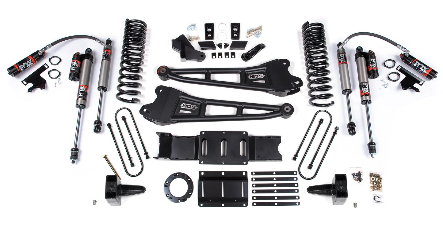 BDS 19-24 RAM 3500 GAS,4WD,5.5" RADIUS LIFT, 5" BLOCK,OVERLOAD,6-BOLT,FOX 2.5