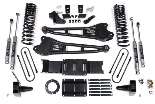BDS 19-24 RAM 3500 GAS,4WD,5.5" RADIUS LIFT, 5" BLOCK,NO OVERLOAD,6-BOLT,NITRO