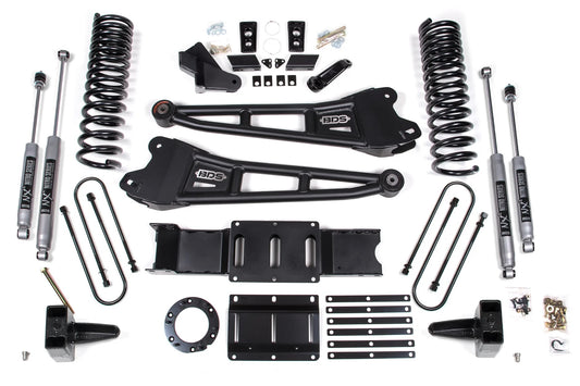 BDS 19-24 RAM 3500 GAS,4WD,5.5" RADIUS LIFT, 5" BLOCK,OVERLOAD,6-BOLT,NITRO