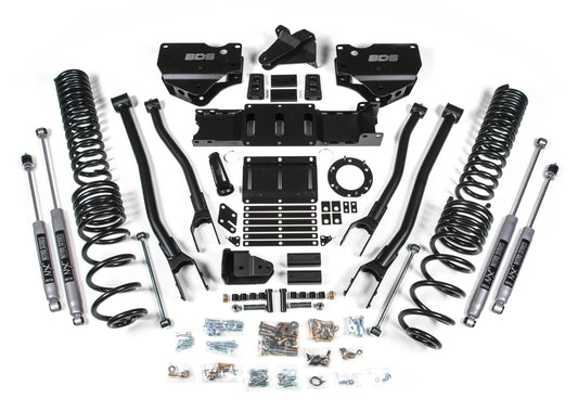 BDS 2019-2024 RAM 2500 DIESEL,4WD,6" LIFT KIT,4-LINK,COIL SPRINGS,NITRO SHOCKS