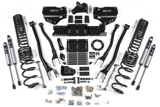 BDS 2019-2026 RAM 2500 GAS,4WD,5.5" LIFT KIT,4-LINK,COIL SPRINGS,FOX 2.0 SHOCKS