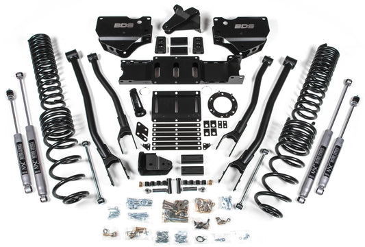 BDS 2019-2026 RAM 2500 GAS,4WD,5.5" LIFT KIT,4-LINK,COIL SPRINGS,NITRO SHOCKS
