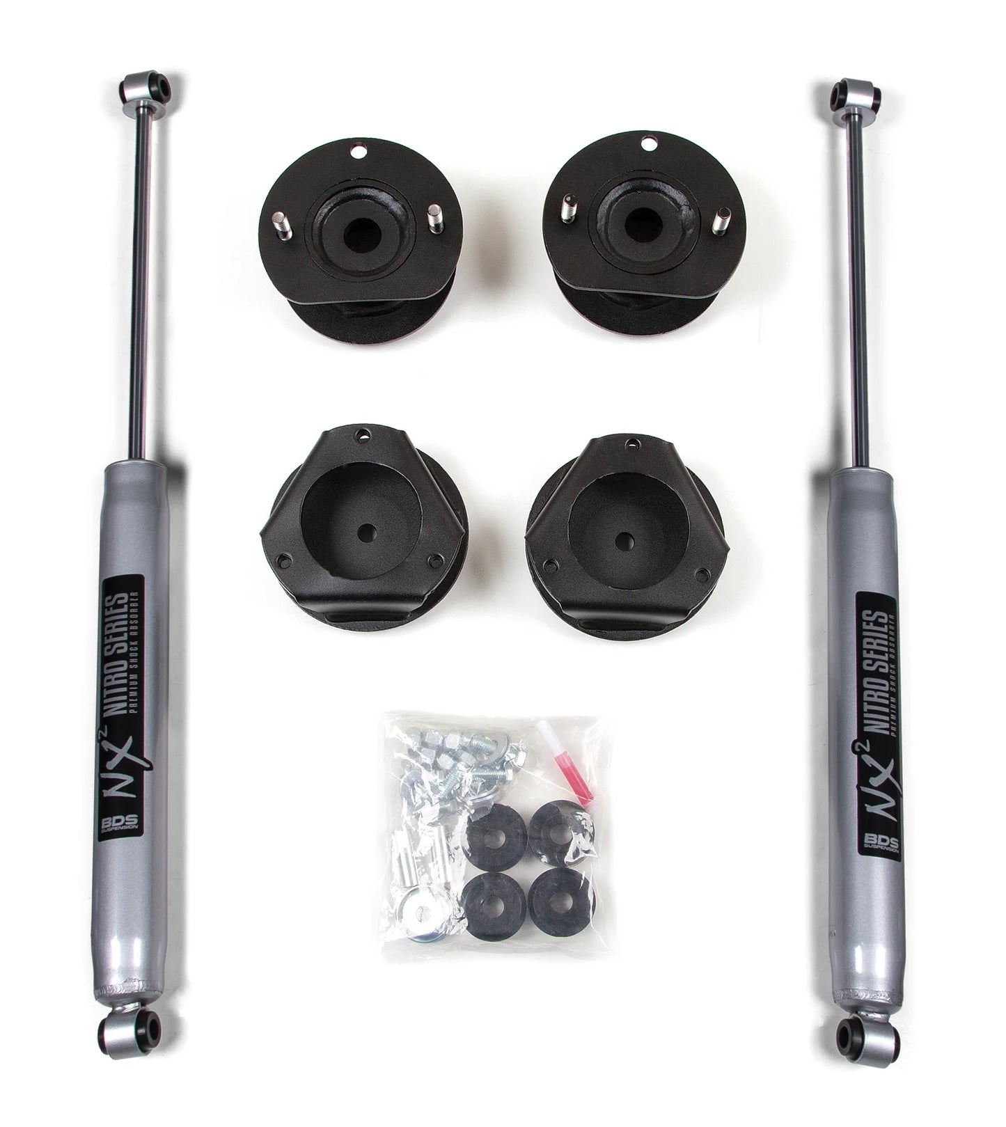 BDS 2002-2009 CHEVY TRAILBLAZER OR GMC ENVOY,4WD,2" LIFT KIT,NITRO SHOCKS