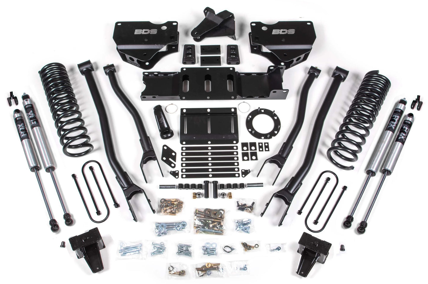 BDS 19-24 RAM 3500 DIESEL,4WD,6" LIFT,4-LINK,5" BLOCK,NO OVERLOAD,6-BOLT,FOX 2.0