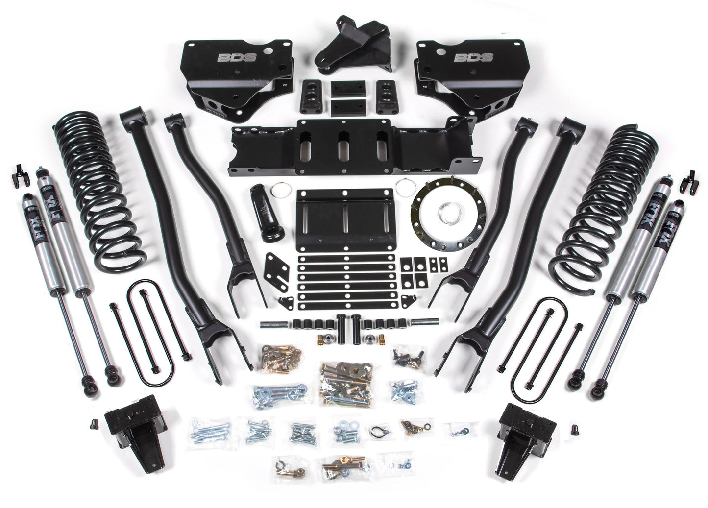 BDS 19-24 RAM 3500 DIESEL,4WD,6" LIFT,4-LINK,5" BLOCK,OVERLOAD,8-BOLT,FOX 2.0
