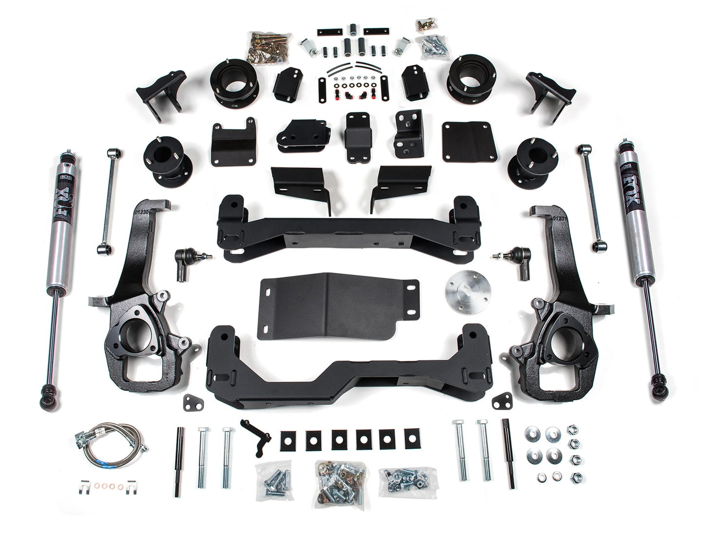 BDS 2019-2024 RAM 1500,4WD,4" AIR RIDE LIFT KIT,STANDARD KNUCKLE,FOX 2.0 SHOCKS