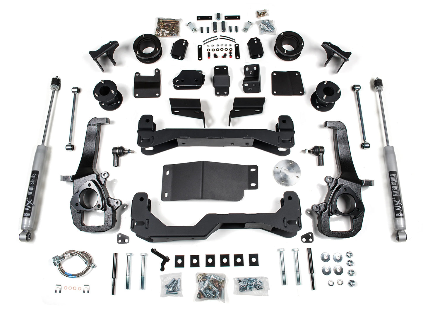 BDS 2019-2024 RAM 1500,4WD,4" AIR RIDE LIFT KIT,LARGE BORE KNUCKLE,NITRO SHOCKS