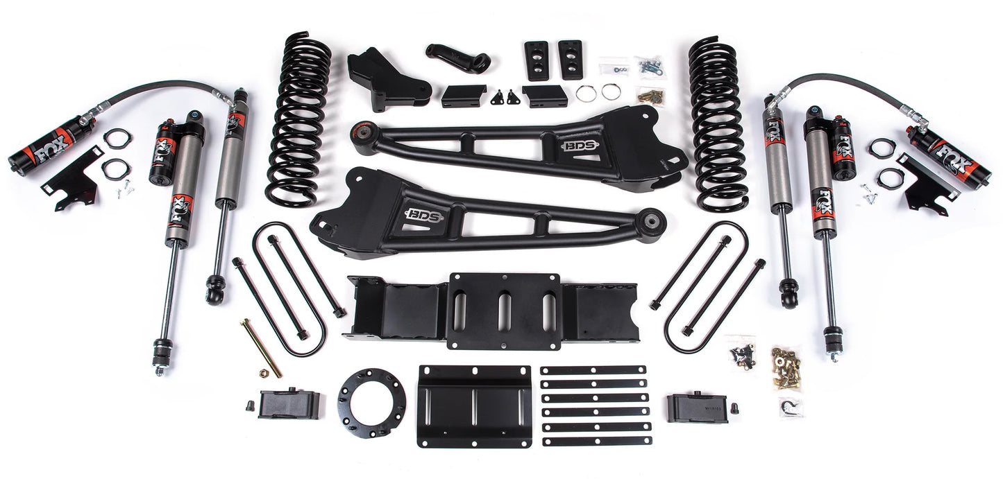 BDS 19-24 RAM 3500 GAS,4WD,4" RADIUS LIFT,2" BLOCK,OVERLOAD,6-BOLT,FOX 2.5 SHOCK