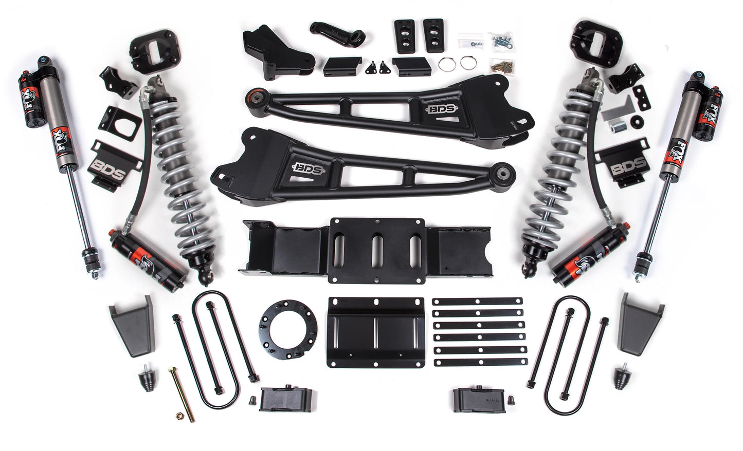 BDS 19-24 RAM 3500 DIESEL 4WD,4" LIFT,2" BLOCK,NO OVERLOAD,6-BOLT,RUBBER,FOX 2.5