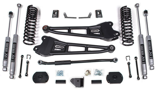 BDS 2019-2024 RAM 2500 DIESEL,4WD,3" RADIUS ARM LIFT KIT,AIR RIDE,NITRO SHOCKS