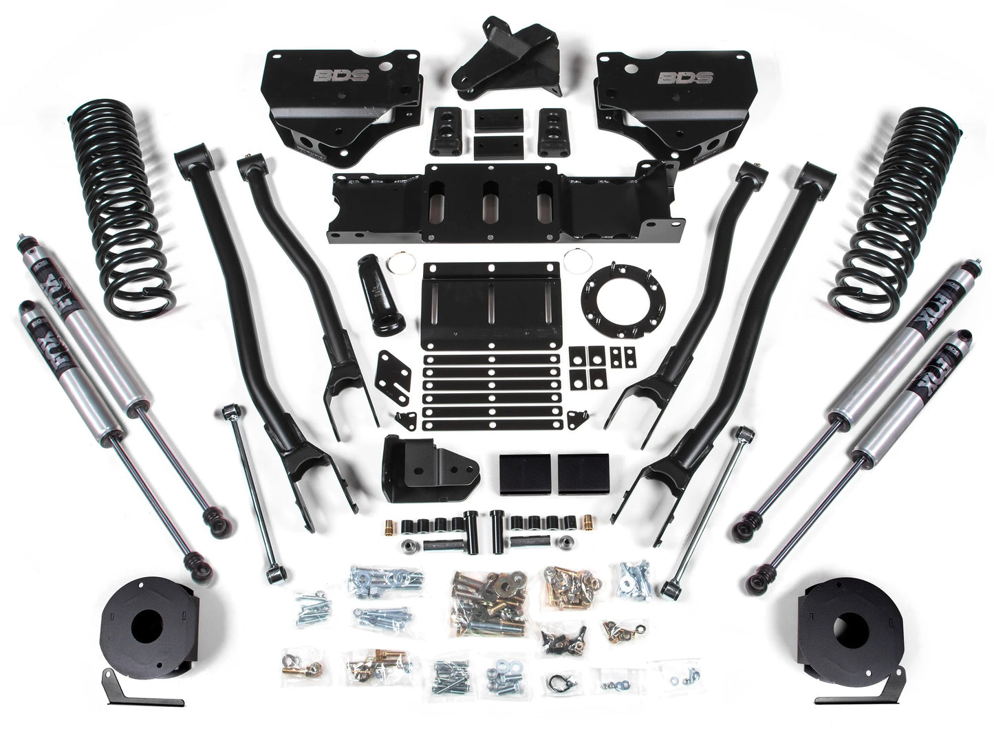 BDS 2019-2024 RAM 2500 DIESEL,4WD,4" LIFT KIT,4-LINK,AIR RIDE,FOX 2.0 SHOCKS