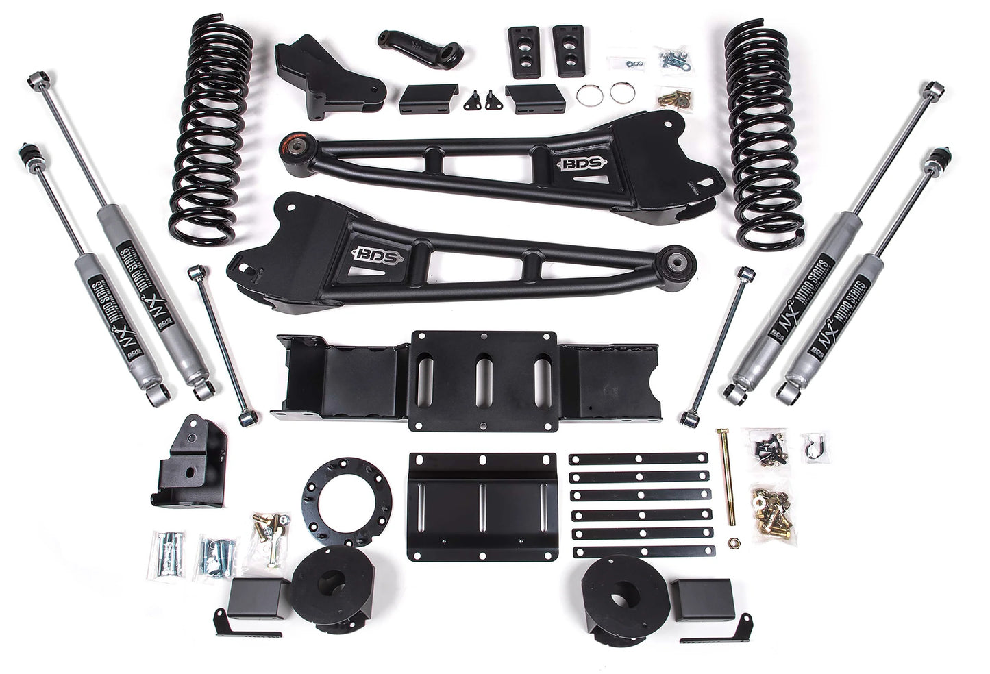 BDS 2019-2024 RAM 2500 4WD,GAS,4" RADIUS LIFT,REAR AIR RIDE,NX2 SHOCKS