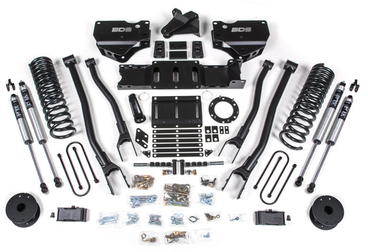 BDS 2019-2024 RAM 3500 4WD,DIESEL,4" 4-LINK LIFT,AIR RIDE,6-BOLT,FOX 2.0 SHOCKS