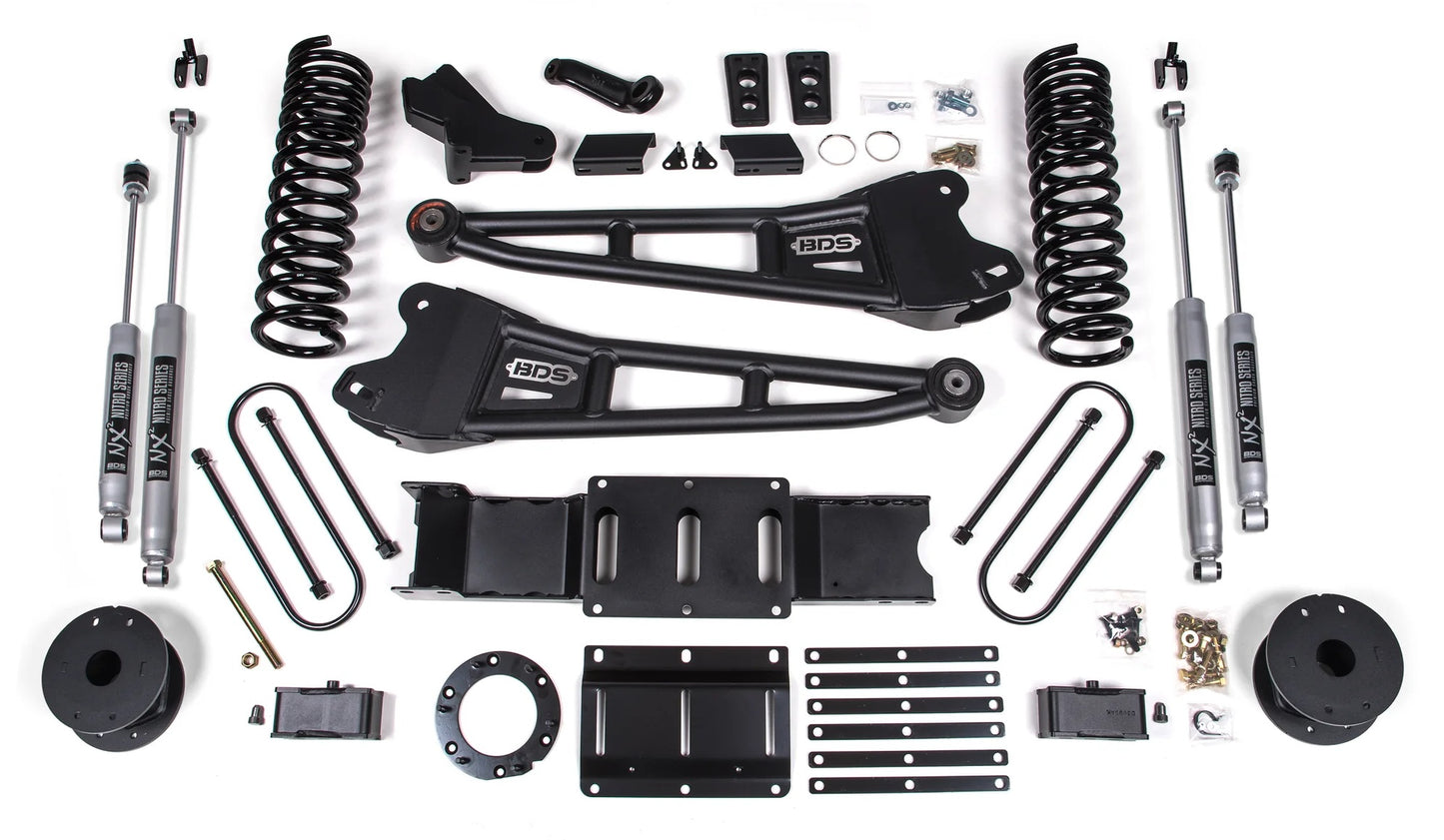 BDS 2019-2024 RAM 3500 4WD,GAS,4" RADIUS LIFT,3" BLOCK,AIR RIDE,NX2 SHOCKS