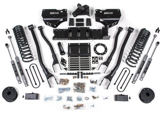 BDS 2019-2024 RAM 3500 4WD,GAS,4" 4-LINK LIFT,3" BLOCK,AIR RIDE,NX2 SHOCKS