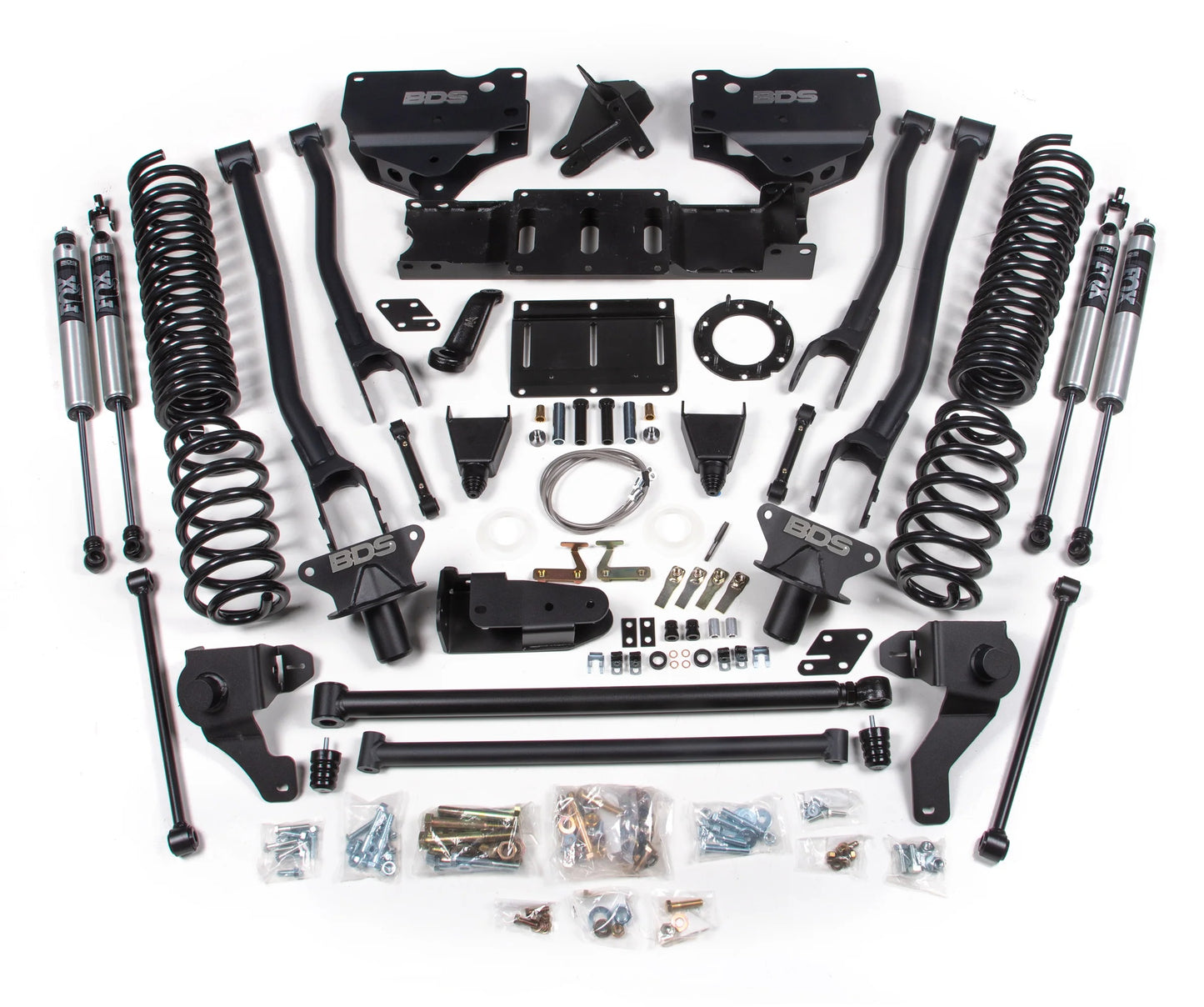BDS 2019-2024 RAM 2500 4WD,DIESEL,8" 4-LINK LIFT,COIL SPRINGS,FOX 2.0 SHOCKS