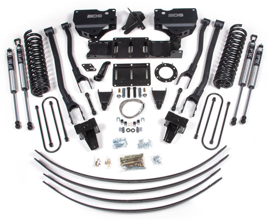 BDS 2019-2024 RAM 3500 4WD,DIESEL,8" 4-LINK LIFT,NO OVERLOAD,6-BOLT,FOX 2.0