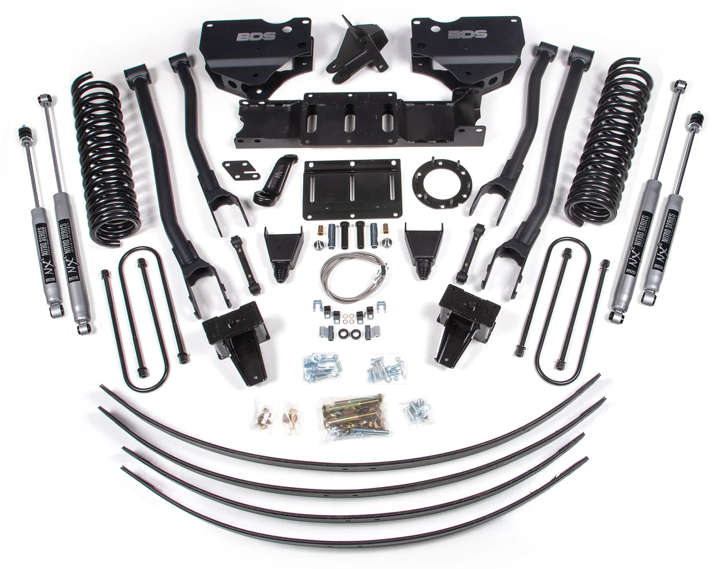 BDS 2019-2024 RAM 3500 4WD,DIESEL,8" 4-LINK LIFT,HAS OVERLOAD,6-BOLT,NITRO
