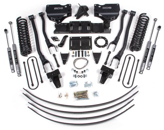 BDS 2019-2024 RAM 3500 4WD,DIESEL,8" 4-LINK LIFT,HAS OVERLOAD,6-BOLT,NITRO