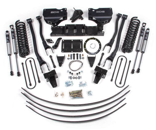 BDS 2019-2024 RAM 3500 4WD,DIESEL,8" 4-LINK LIFT,HAS OVERLOAD,8-BOLT,FOX 2.0