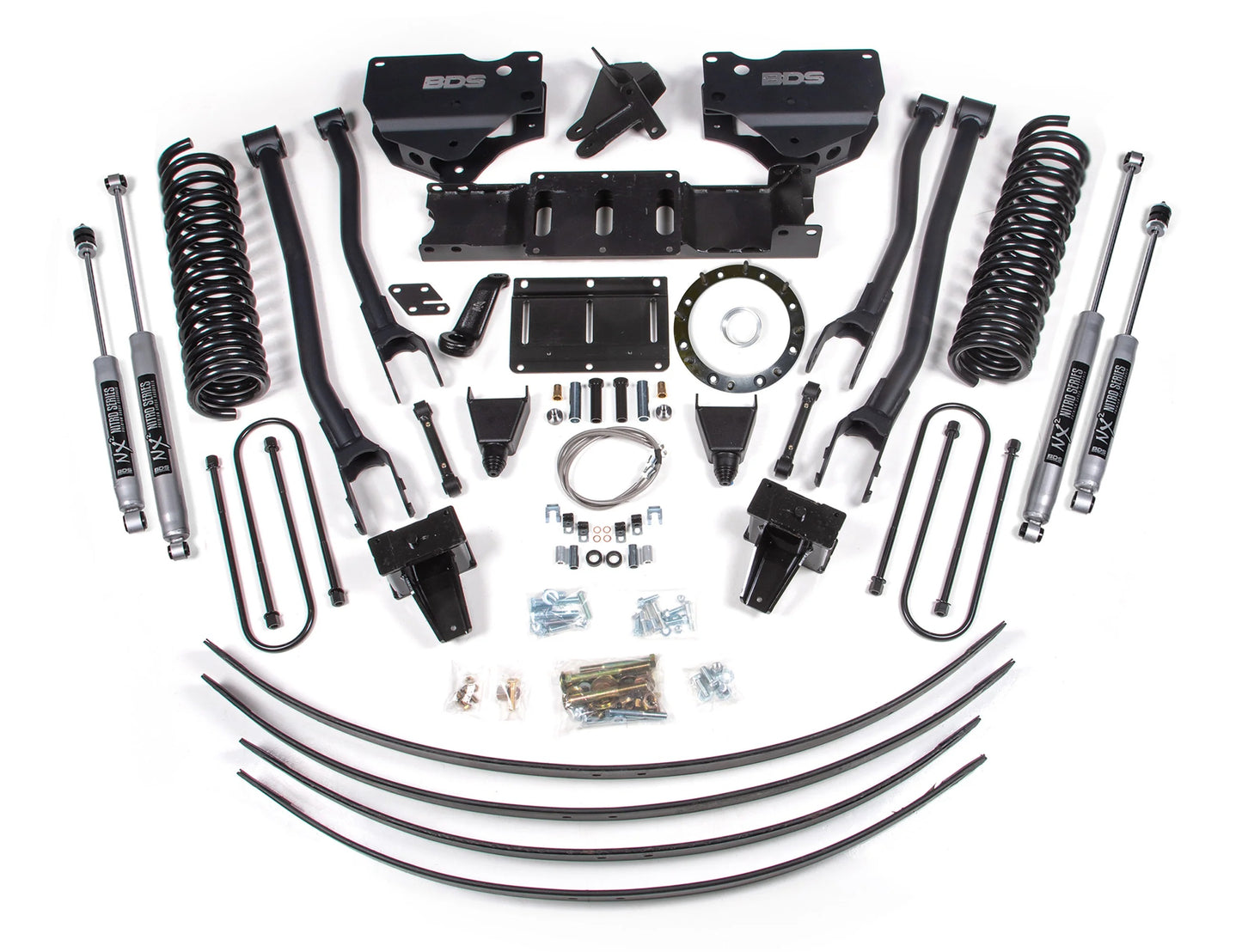 BDS 2019-2024 RAM 3500 4WD,DIESEL,8" 4-LINK LIFT,HAS OVERLOAD,8-BOLT,NITRO