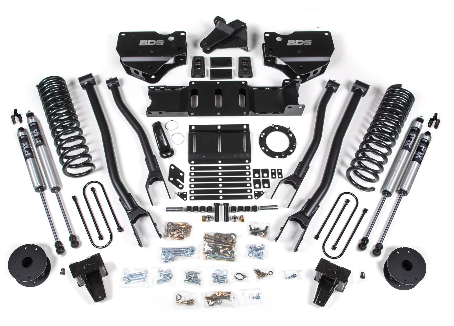 BDS 2019-2024 RAM 3500 4WD,DIESEL,6" 4-LINK LIFT,AIR RIDE,6-BOLT,FOX 2.0 SHOCKS