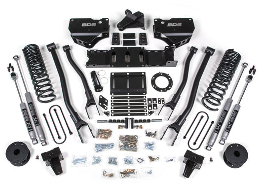 BDS 2019-2024 RAM 3500 4WD,DIESEL,6" 4-LINK LIFT,AIR RIDE,6-BOLT,NITRO SHOCKS