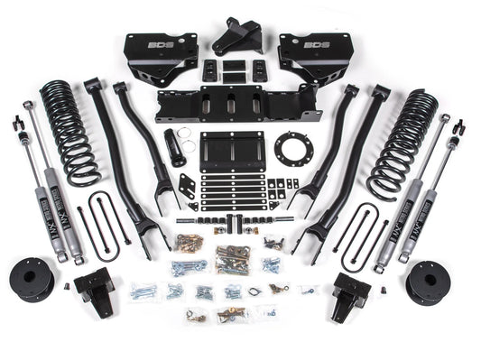BDS 2019-2024 RAM 3500 4WD,GAS,5.5" 4-LINK LIFT KIT,AIR RIDE,NITRO SHOCKS