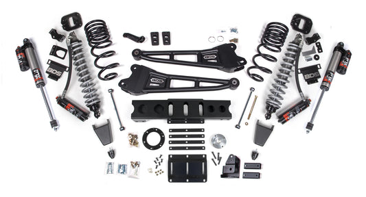 BDS 2014-2018 RAM 2500 4WD,DIESEL,4" RADIUS ARM LIFT KIT,RUBBER,FOX 2.5 COILOVER