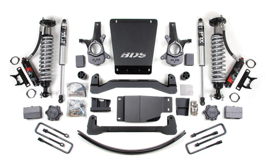 BDS 2007-2013 CHEVY,GMC 1500 4WD 6" LIFT BLOCK KIT WITH FOX 2.0 PERFORMANCE