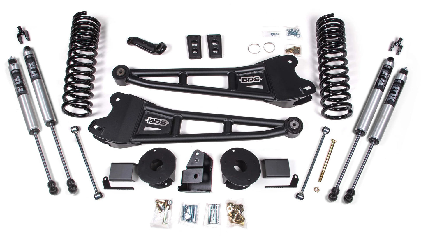 BDS 2014-2018 RAM 2500 4WD,GAS,4" RADIUS LIFT,REAR AIR RIDE,FOX 2.0 SHOCKS