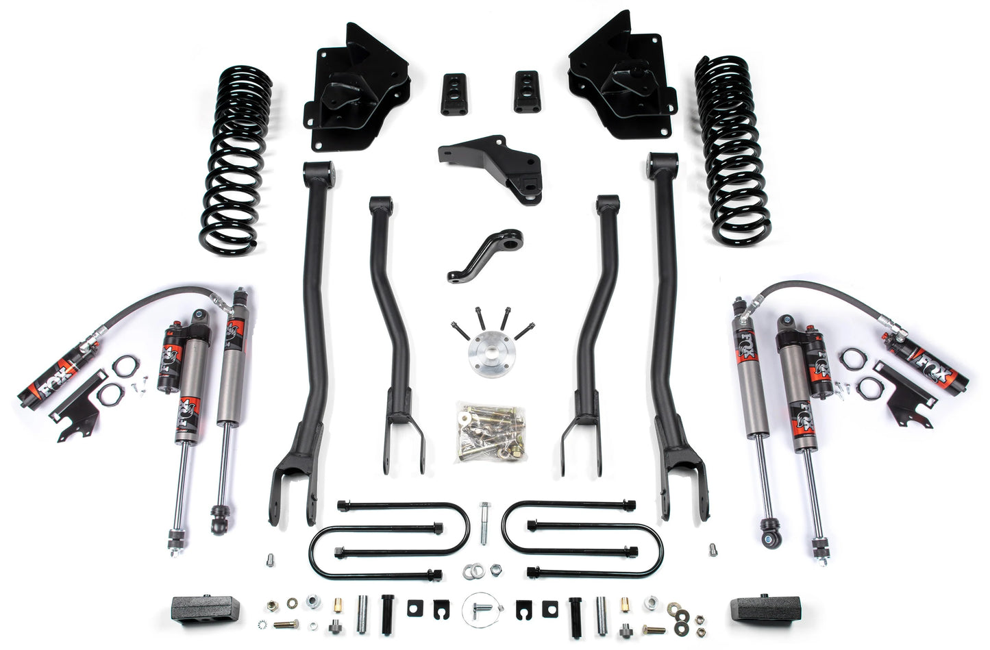 BDS 2013-2018 RAM 3500 4WD,DIESEL,4" 4-LINK LIFT,2" REAR BLOCK,FOX 2.5 SHOCKS