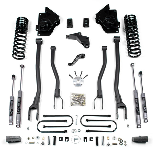 BDS 2013-2018 RAM 3500 4WD,DIESEL,4" 4-LINK LIFT,2" REAR BLOCK,NITRO SHOCKS