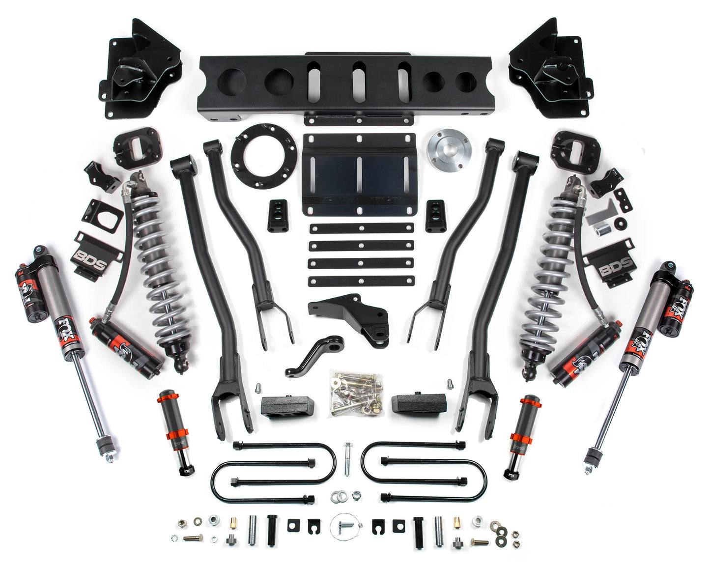 BDS 2013-2018 RAM 3500 4WD,DIESEL,4" 4-LINK LIFT,6-BOLT,HYDRO BUMP,FOX 2.5