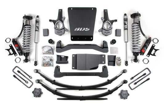 BDS 2007-2013 CHEVY,GMC 1500 4WD 6" LIFT LEAF SPRING KIT W/ FOX 2.0 PERFORMANCE