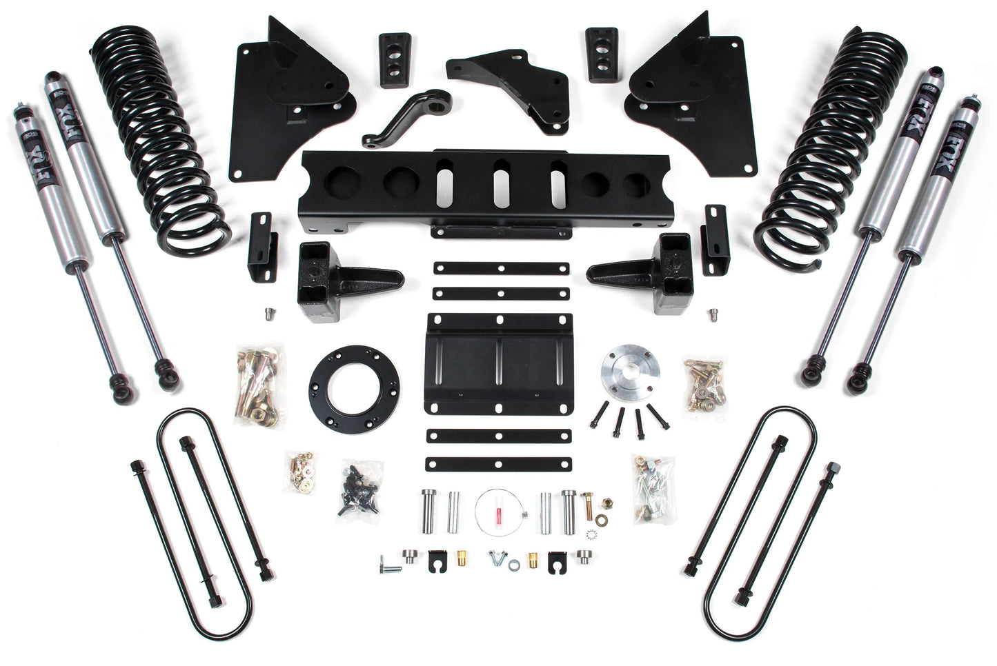 BDS 2013-2018 RAM 3500 4WD,GAS,5.5" 4-LINK LIFT KIT,4" BLOCK,FOX 2.0 SHOCKS