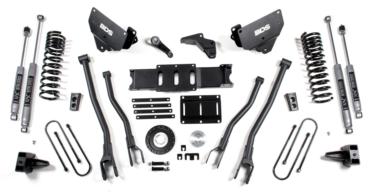 BDS 2013-2018 RAM 3500 4WD,DIESEL,6" 4-LINK LIFT,4" BLOCK,8-BOLT,NITRO SHOCKS