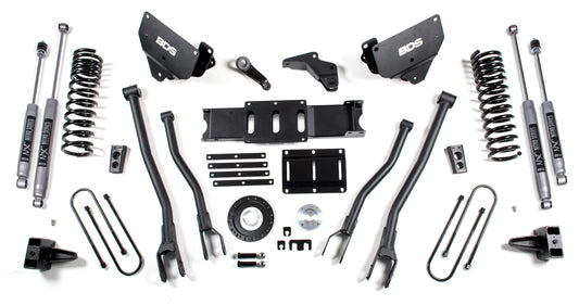 BDS 2013-2018 RAM 3500 4WD,DIESEL,6" 4-LINK LIFT,4" BLOCK,8-BOLT,NITRO SHOCKS