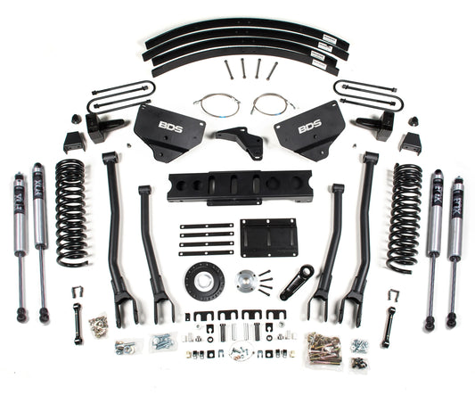 BDS 2013-2018 RAM 3500 4WD,DIESEL,8" 4-LINK LIFT,BLOCK,8-BOLT,FOX 2.0 SHOCKS