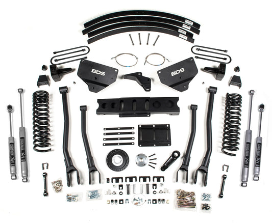 BDS 2013-2018 RAM 3500 4WD,DIESEL,8" 4-LINK LIFT,BLOCK,8-BOLT,NITRO SHOCKS