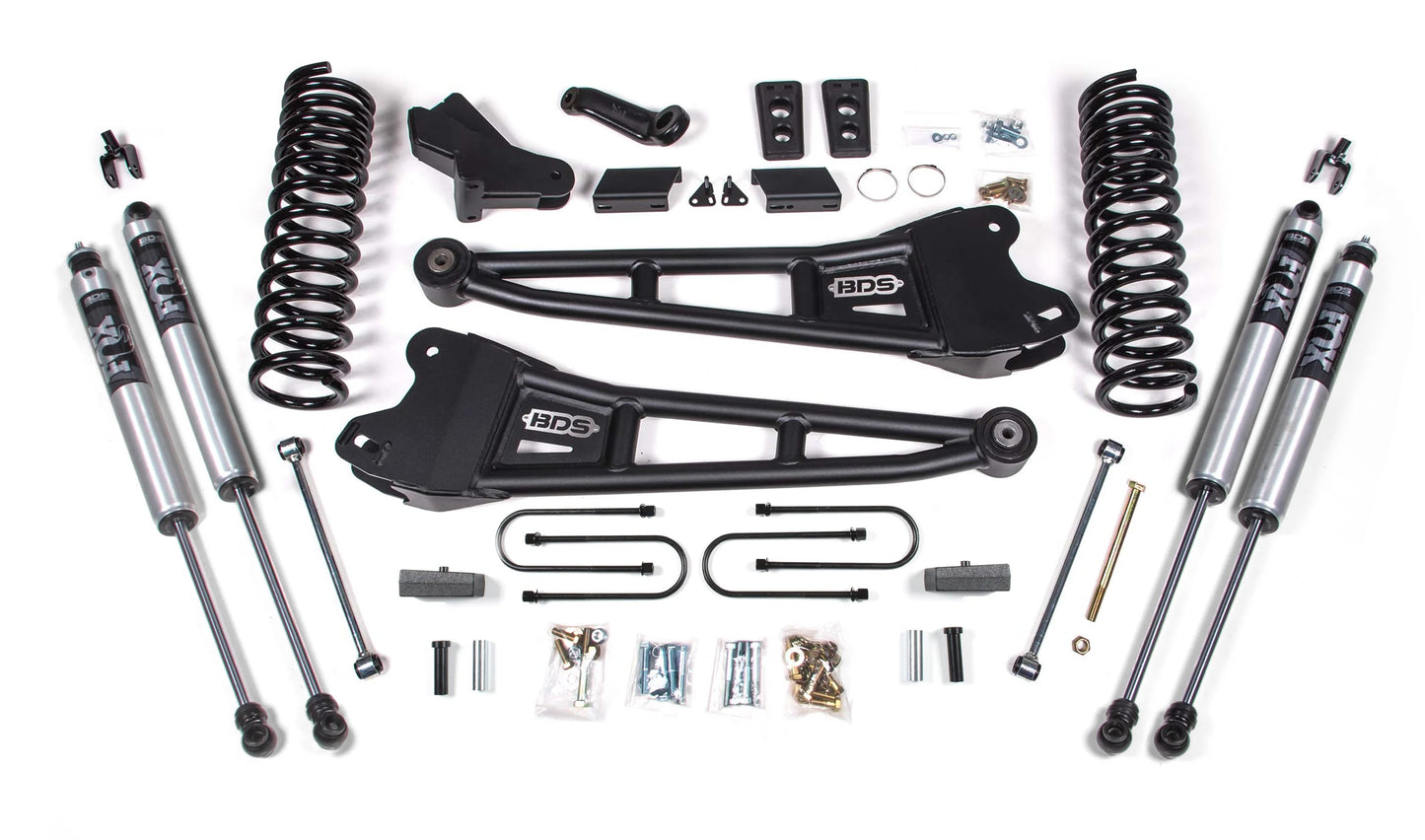 BDS 2013-2018 RAM 3500 4WD,DIESEL,4" RADIUS LIFT KIT,BLOCK,FOX 2.0  SHOCKS