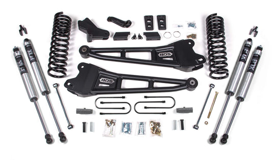 BDS 2013-2018 RAM 3500 4WD,DIESEL,4" RADIUS LIFT KIT,BLOCK,FOX 2.0  SHOCKS