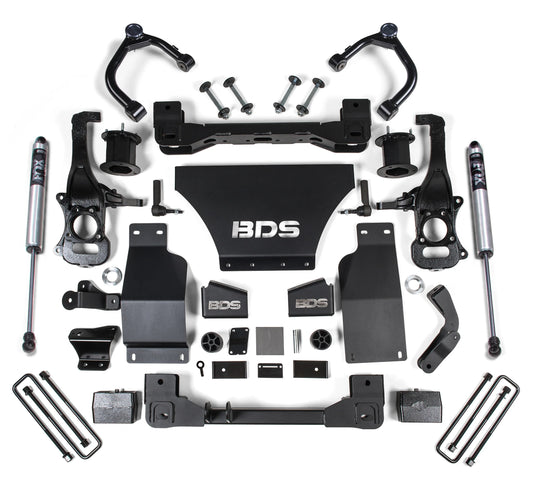 BDS 2019-2024 CHEVY,GMC 1500 4WD GAS 4" LIFT,STRUT SPACER & FOX REAR SHOCKS