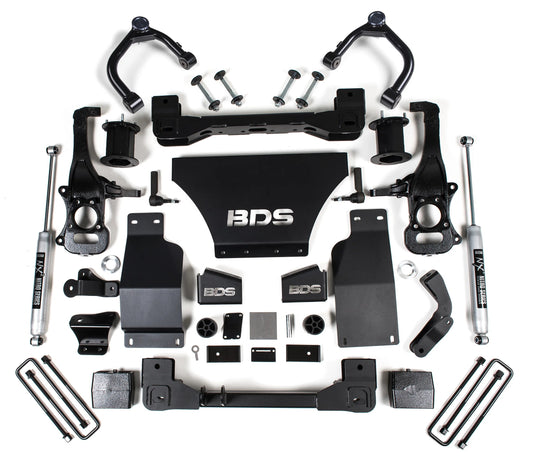 BDS 2019-2026 CHEVY,GMC 1500 4WD,GAS,6" LIFT KIT,STRUT SPACER,NITRO SHOCKS