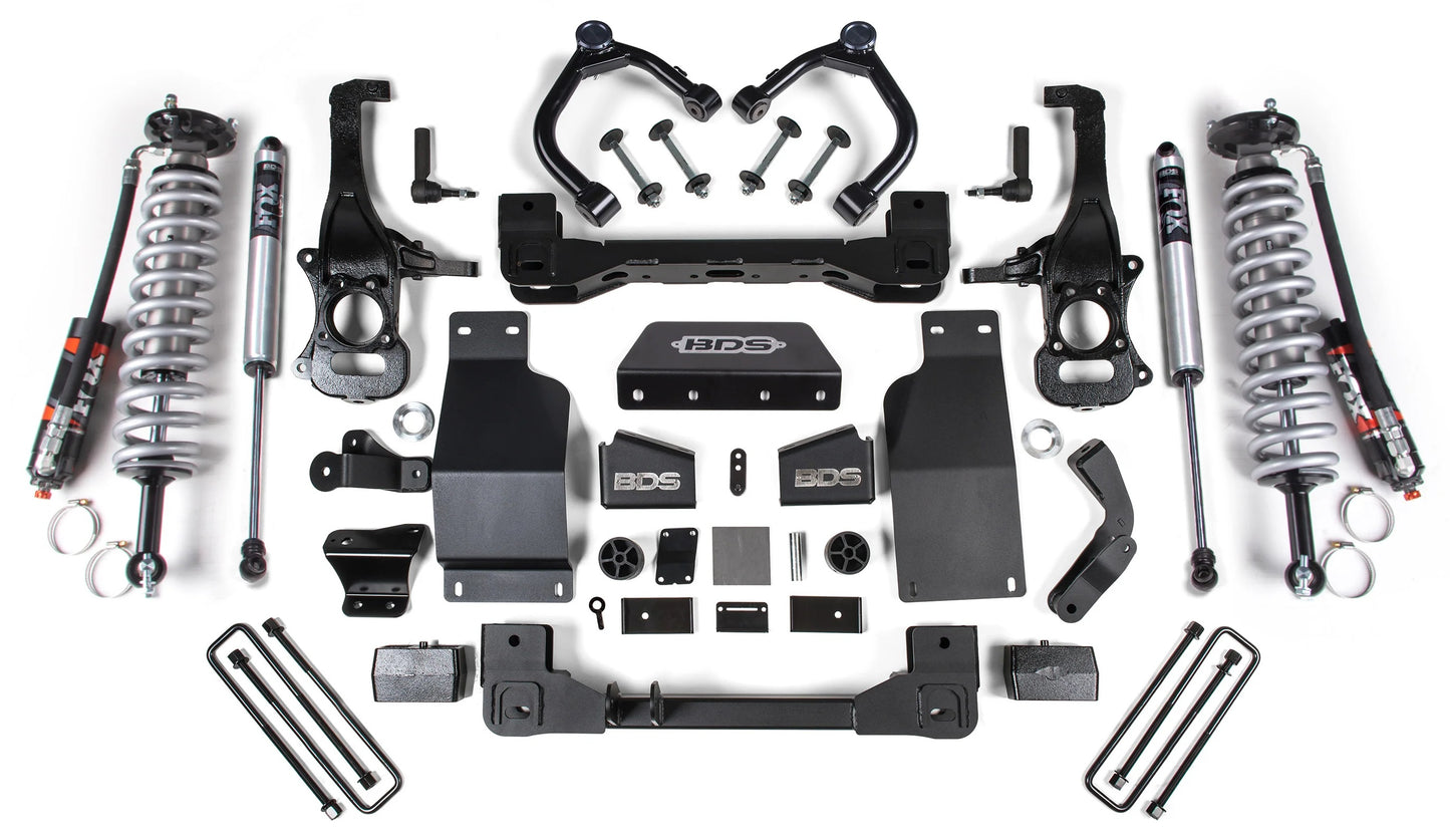 BDS 2019-2024 CHEVY,GMC 1500 4WD DIESEL 4" LIFT WITH FOX 2.0 PERFORMANCE SHOCKS