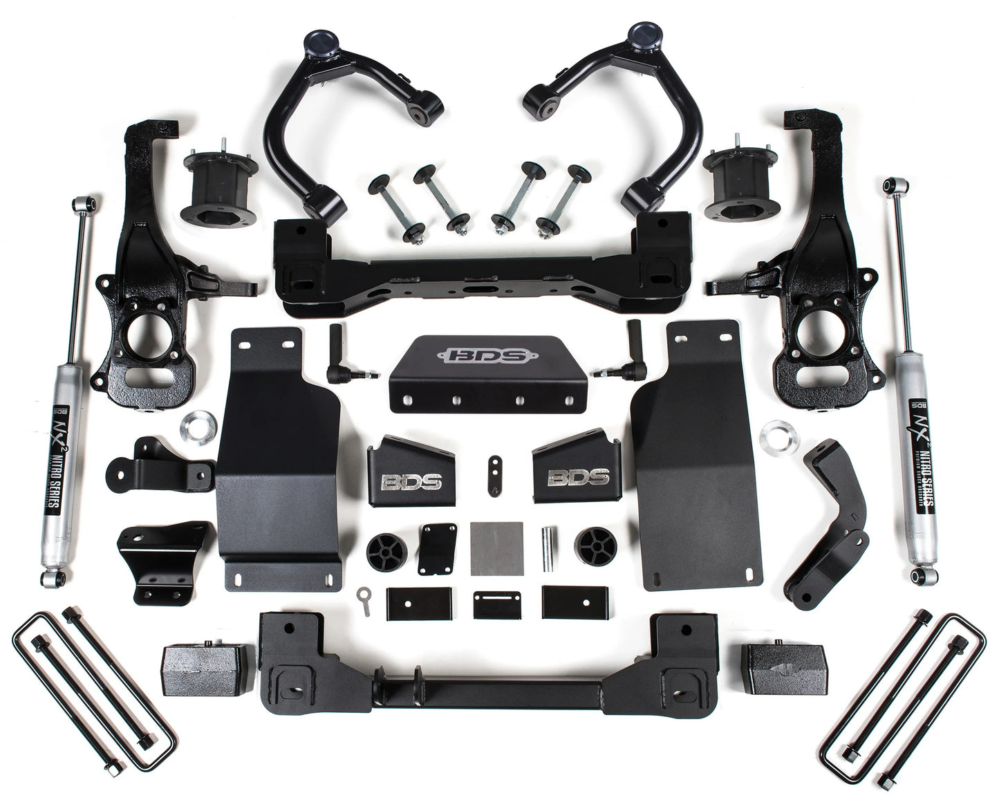 BDS 2019-2024 CHEVY,GMC 1500 4WD DIESEL 4" LIFT,STRUT SPACER & NITRO REAR SHOCKS