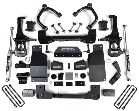 BDS 2019-2024 CHEVY,GMC 1500 4WD DIESEL 4" LIFT,STRUT SPACER & NITRO REAR SHOCKS