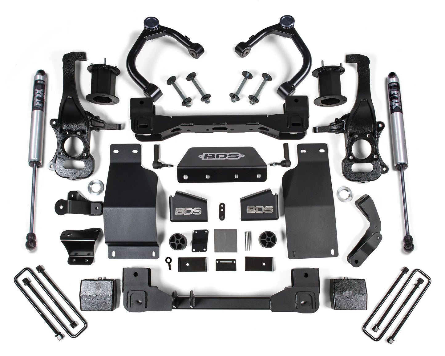 BDS 2019-2025 CHEVY,GMC 1500 4WD DIESEL 6" LIFT,STRUT SPACER & FOX REAR SHOCKS