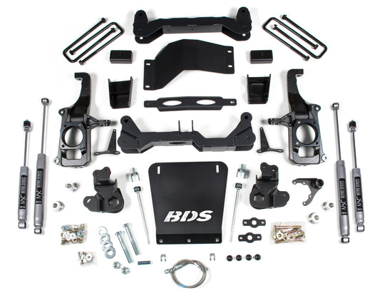 BDS 11-19 GM 2500HD,3500HD W/O OVERLOAD,4.5" LIFT KIT,3" REAR BLOCK,NITRO SHOCKS